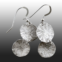 Coin Spot Lichen Drop Earrings