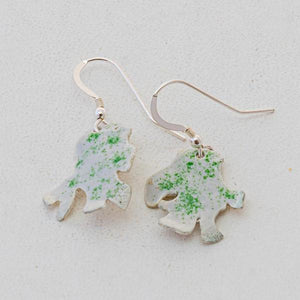 Lettuce Leaf Lichen Earrings
