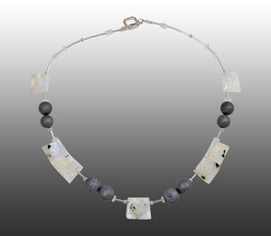 Sounds of silence. Moonstone Necklace
