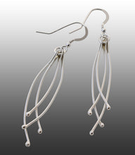 Earrings in sterling silver, reflecting Tasmanian flora, fungi and kelp. Made by Adelaide silversmith Suzette Watkins
